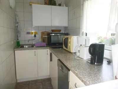 Küche/Küchenzeile in der Unterkunft Berlin Urlaub im Grünen