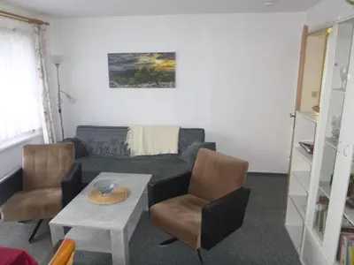 Ein Sitzbereich in der Unterkunft Berlin Urlaub im Grünen