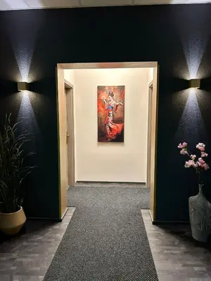 Grundriss der Unterkunft Deluxe Apartment im Grünen mit Balkon und Frühstück im Hotel Reindahls