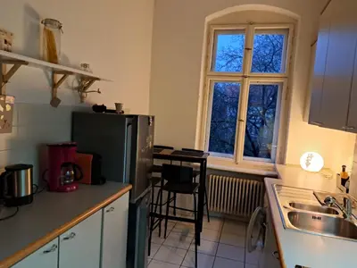 Küche/Küchenzeile in der Unterkunft Gründerzeitvilla in Berlin Zehlendorf