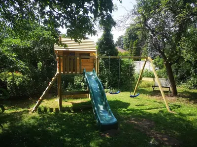 Ein Kinderspielbereich in der Unterkunft Gründerzeitvilla in Berlin Zehlendorf