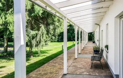 Ein Garten an der Unterkunft Alpin 1