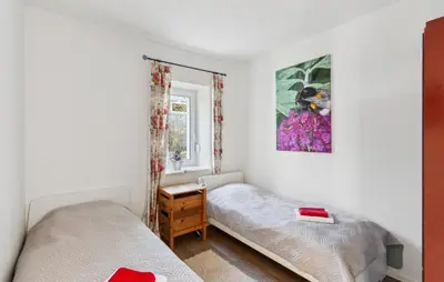Ein Bett oder Betten in einem Zimmer der Unterkunft Alpin 1