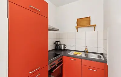 Küche/Küchenzeile in der Unterkunft Alpin 1