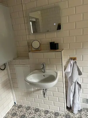 Ein Badezimmer in der Unterkunft Haus an der Spree