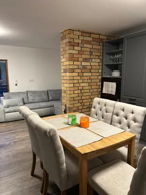 Ein Sitzbereich in der Unterkunft Haus an der Spree