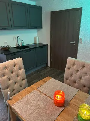 Küche/Küchenzeile in der Unterkunft Haus an der Spree