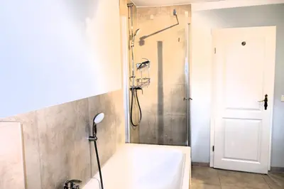 Ein Badezimmer in der Unterkunft Hofensemble nahe Berlin