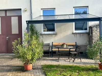 Das Gebäude in dem sich die Ferienwohnung befindet