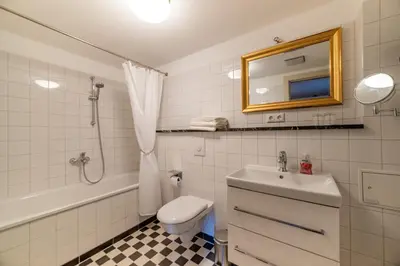 Ein Badezimmer in der Unterkunft Gutshaus Lietzow