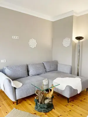 Ein Sitzbereich in der Unterkunft CityNest