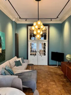 TV/Unterhaltungsangebot in der Unterkunft Design-Apartment Benedict Luxus, Stil & Workspace