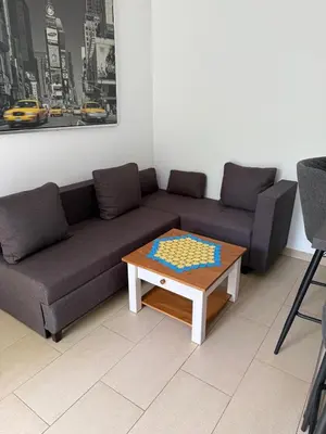 Ein Sitzbereich in der Unterkunft Gästewohnung Scharfe Lanke