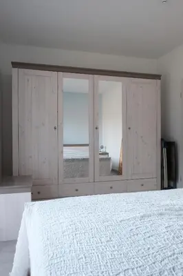 Ein Bett oder Betten in einem Zimmer der Unterkunft Auszeit in Märkische Schweiz