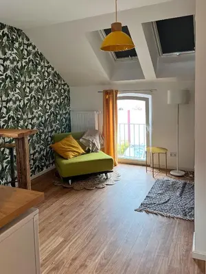 Ein Sitzbereich in der Unterkunft Das Jaartn - Boardinghouse Appartements & Ferienwohnung