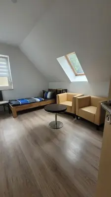 Ein Sitzbereich in der Unterkunft FeWo im Dahme-Seengebiet nahe Berlin
