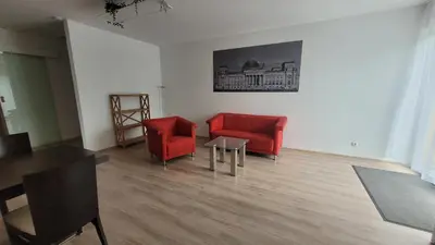 Ein Sitzbereich in der Unterkunft FeWo im Dahme-Seengebiet nahe Berlin