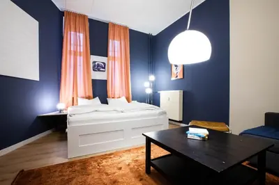Ein Bett oder Betten in einem Zimmer der Unterkunft Studio Centrál