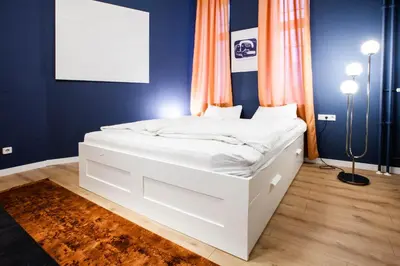 Ein Bett oder Betten in einem Zimmer der Unterkunft Studio Centrál