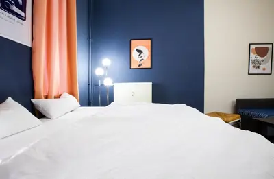 Ein Bett oder Betten in einem Zimmer der Unterkunft Studio Centrál