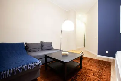 Ein Sitzbereich in der Unterkunft Studio Centrál