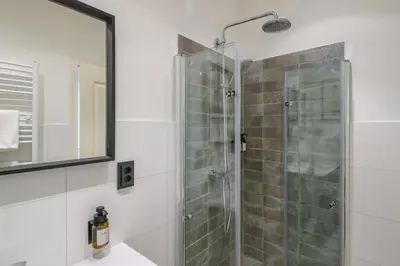 Ein Badezimmer in der Unterkunft WINS67 - Modernes Apartment mit großer Terrasse in Top Lage