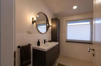 Ein Badezimmer in der Unterkunft Bungalow zum Wohlfühlen