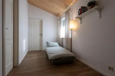 Ein Bett oder Betten in einem Zimmer der Unterkunft Bungalow zum Wohlfühlen