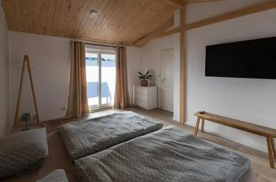 Ein Bett oder Betten in einem Zimmer der Unterkunft Bungalow zum Wohlfühlen