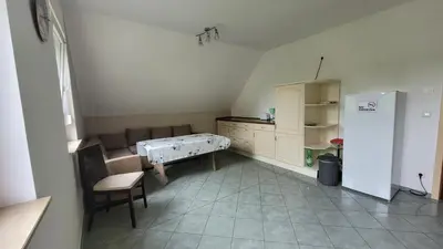 Küche/Küchenzeile in der Unterkunft FeWo im Dahme-Seengebiet nahe Berlin
