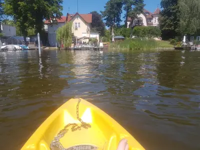 Blick auf einen Fluss in der Nähe der Ferienwohnung