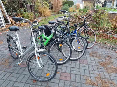 Radfahren an der Unterkunft Wohnung im Terrassenhaus am See von Berlin oder in der Nähe