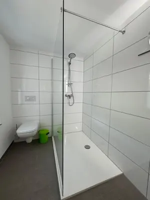 Ein Badezimmer in der Unterkunft Ferienwohnung im Haus am See