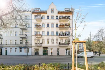 Das Gebäude in dem sich die Ferienwohnung befindet