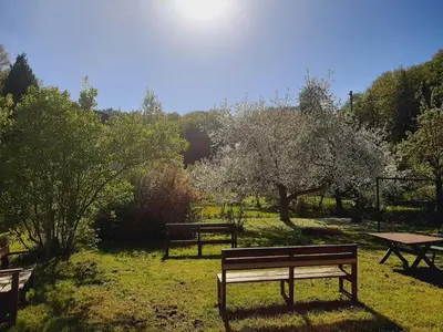 Ein Garten an der Unterkunft Die Malche Gäste und Tagungshaus 17