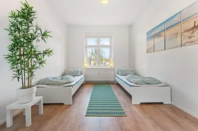 Ein Bett oder Betten in einem Zimmer der Unterkunft Spacious Apartment in Eberswalde