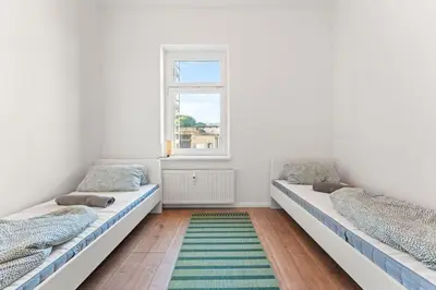 Ein Bett oder Betten in einem Zimmer der Unterkunft Spacious Apartment in Eberswalde