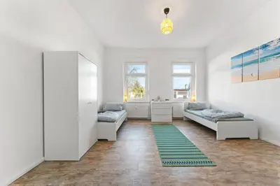 Ein Bett oder Betten in einem Zimmer der Unterkunft Spacious Apartment in Eberswalde