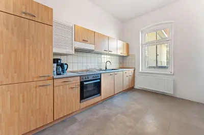 Küche/Küchenzeile in der Unterkunft Spacious Apartment in Eberswalde