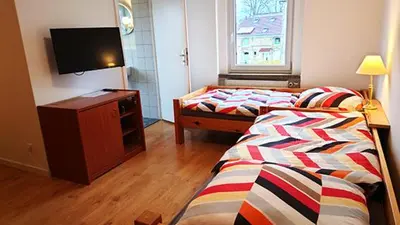 Ein Bett oder Betten in einem Zimmer der Unterkunft Monteurzimmer Seddin