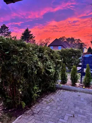 Blick auf den Sonnenuntergang/Sonnenaufgang von des Ferienhauses aus oder aus der Nähe