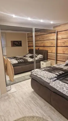 Ein Bett oder Betten in einem Zimmer der Unterkunft Ferienwohnung EDITH