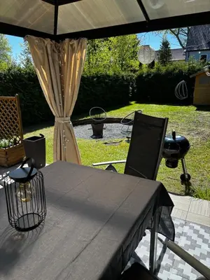 Ein Garten an der Unterkunft Ferienhaus am Friedenshain