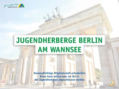 Ein Zertifikat, Auszeichnung, Logo oder anderes Dokument, das in der Unterkunft Jugendherberge Berlin - Am Wannsee ausgestellt ist
