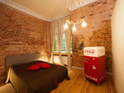 Ein Bett oder Betten in einem Zimmer der Unterkunft Smart Appart Atelier Berlin