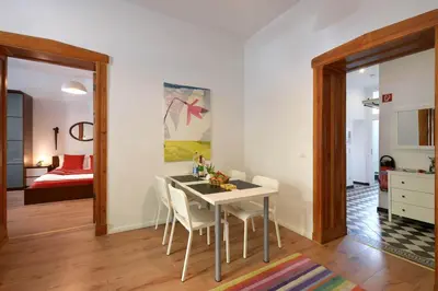Küche/Küchenzeile in der Unterkunft Ferienwohnung