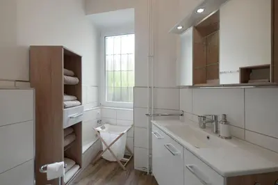 Ein Badezimmer in der Unterkunft Ferienwohnung
