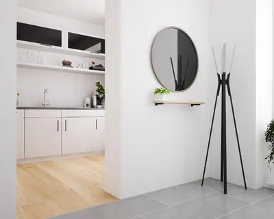Küche/Küchenzeile in der Unterkunft Altstadtidyll Neuruppin stilvolle Ferienwohnung im Herzen der Stadt