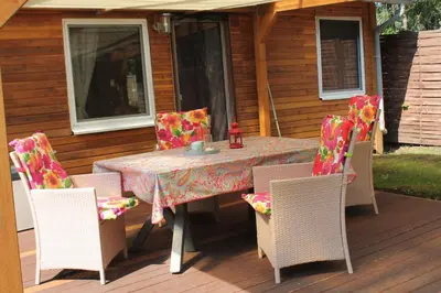 Ein Sitzbereich in der Unterkunft Haus Waldidyll am See 1