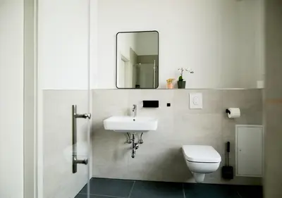 Ein Badezimmer in der Unterkunft Stylisches Apartment Berlin Mitte